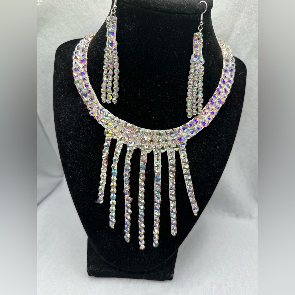 Competition Ballroom Dance necklace and earrings set